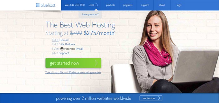 cheap bluehost wordpress hosting