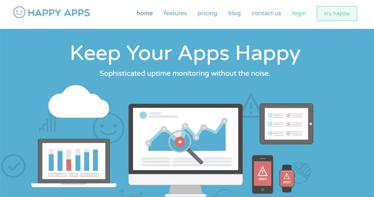 Happyapps site availability and performance test