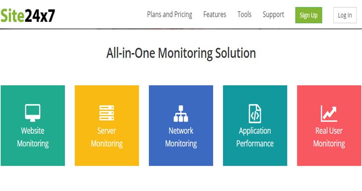 Site24x7 monitoring tool